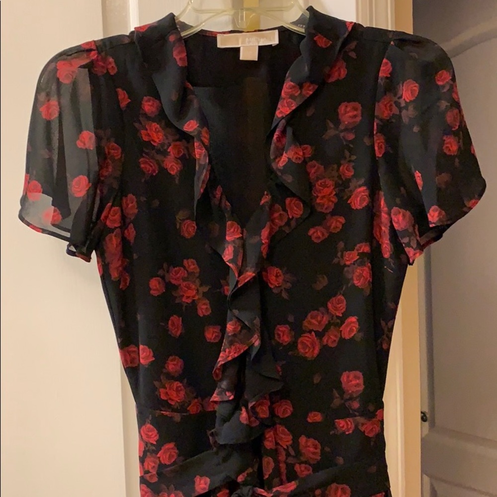 Michael Kors Floral Midi Dress